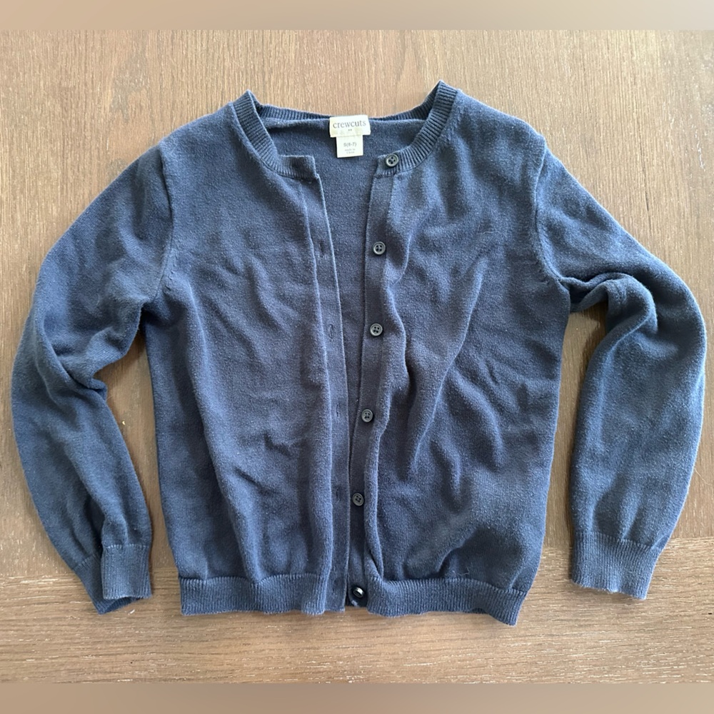 Crewcuts Girls Cardigan Navy Blue (6/7)